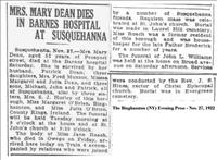 Dean, Mrs.Mary